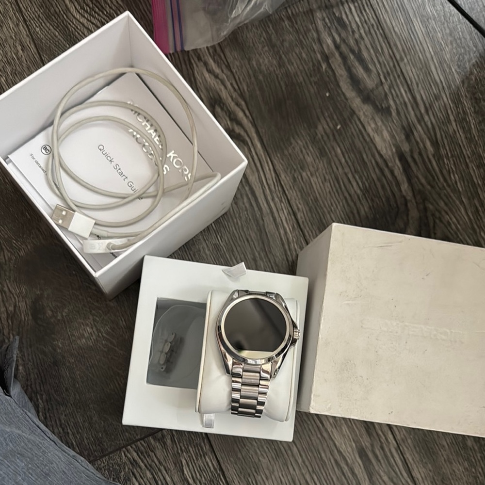 COPY - Michael Kors Silver and Black Men's Watch